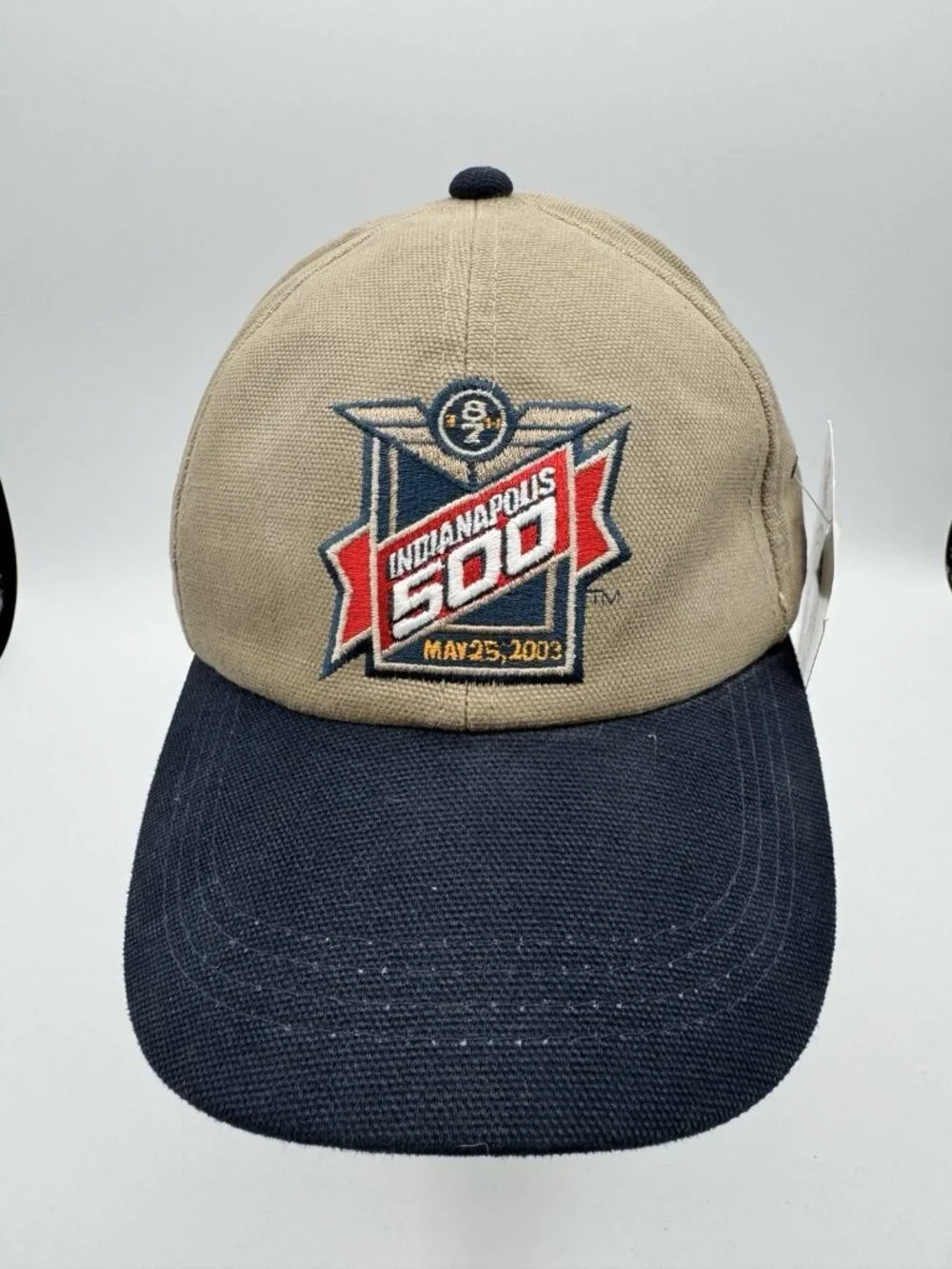 OC Cap Mens Strapback Hat OSFA Embroidered Vintage 2003 Indy 500 Logo Rare